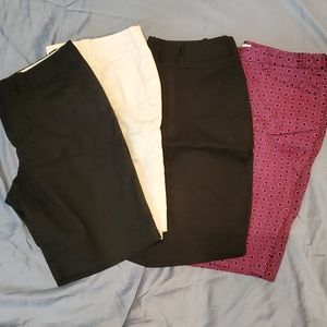 4 pair of bermudas.